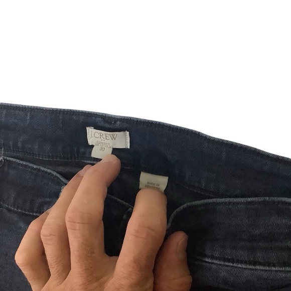 J Crew Stretch Jeans Sz 30 High Rise Skinny Dark Blue - Picture 3 of 7